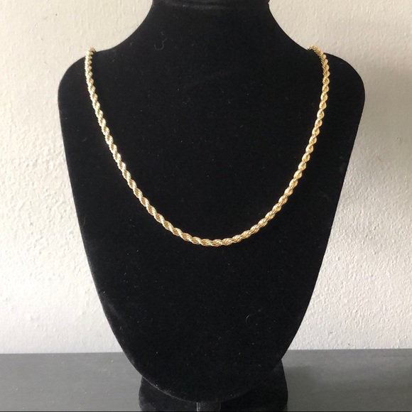 Gold Rope Chain 14k Stamped - Picture 2 of 4